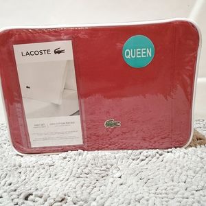 LACOSTE NWT 100% Cotton Sheet Set